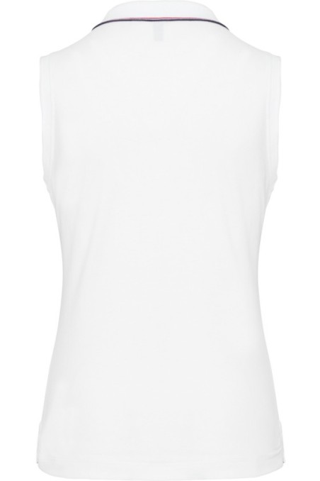 Polo sans manches femme