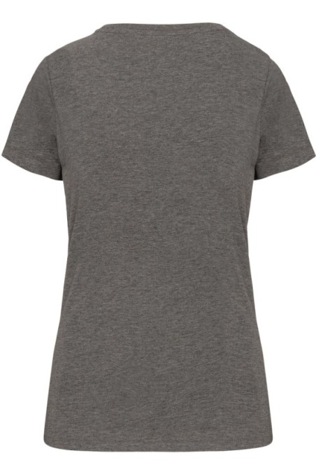T-shirt Supima® col V manches courtes femme