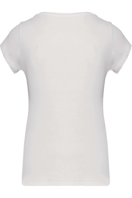 T-shirt col bateau manches courtes femme