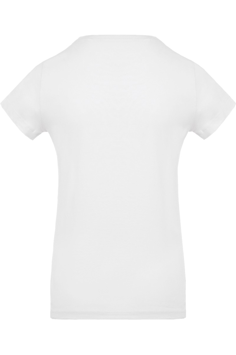 T-shirt coton Bio col rond femme