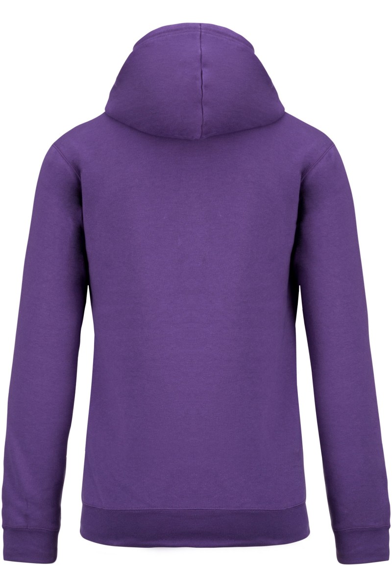 Sweat-shirt capuche contrastée femme