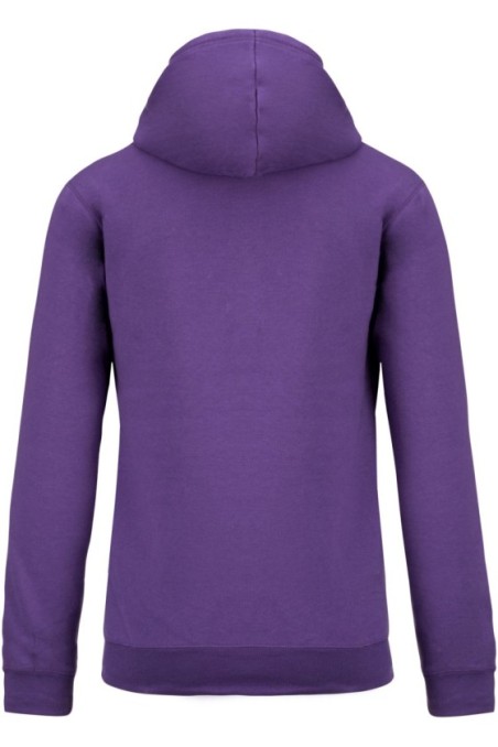 Sweat-shirt capuche contrastée femme
