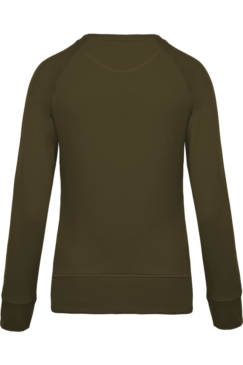 Sweat-shirt Bio col rond manches raglan femme