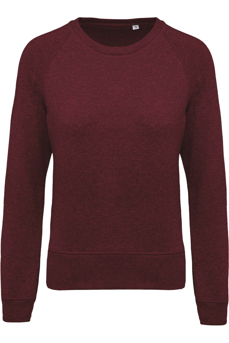 Sweat-shirt Bio col rond manches raglan femme