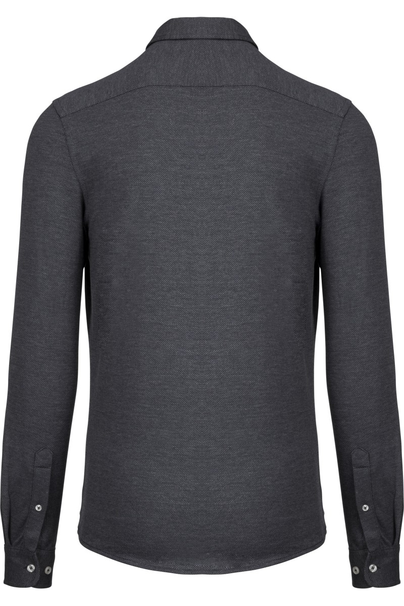 Chemise jacquard manches longues