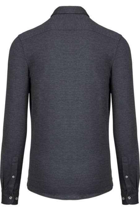 Chemise jacquard manches longues