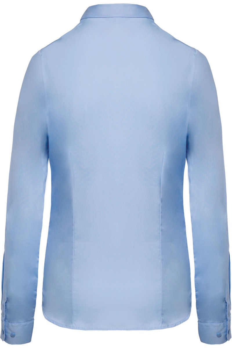 Chemise popeline manches longues femme