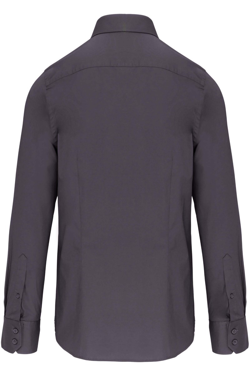 Chemise ajustée manches longues sans repassage