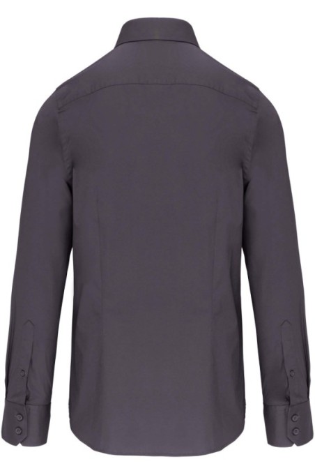 Chemise ajustée manches longues sans repassage