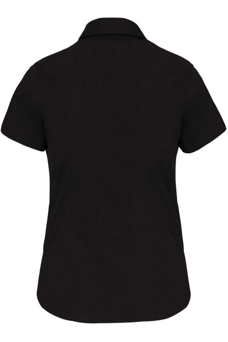 Chemise coton / élasthanne manches courtes femme
