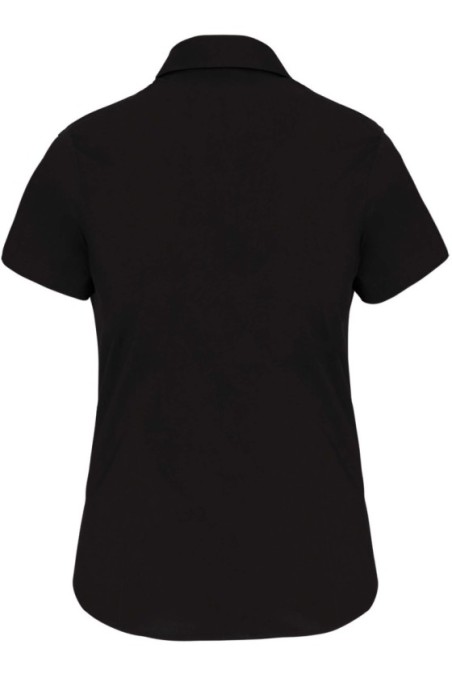 Chemise coton / élasthanne manches courtes femme