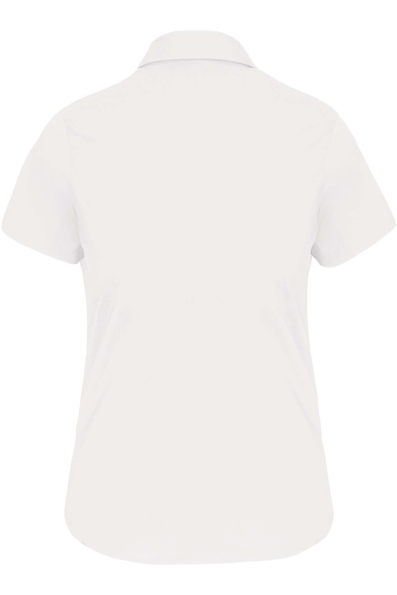 Chemise coton / élasthanne manches courtes femme