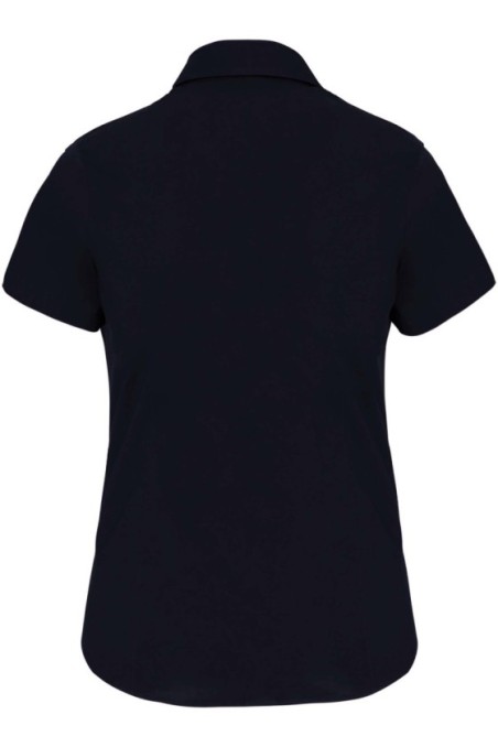Chemise coton / élasthanne manches courtes femme