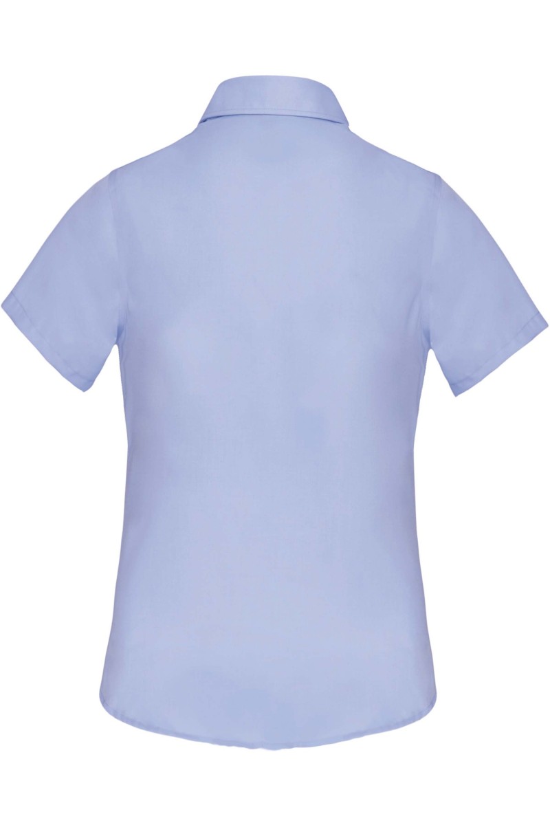 Chemise popeline manches courtes femme