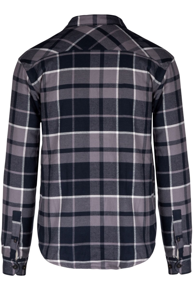 Surchemise à carreaux doublée sherpa homme