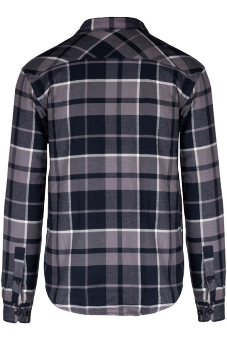 Surchemise à carreaux doublée sherpa homme