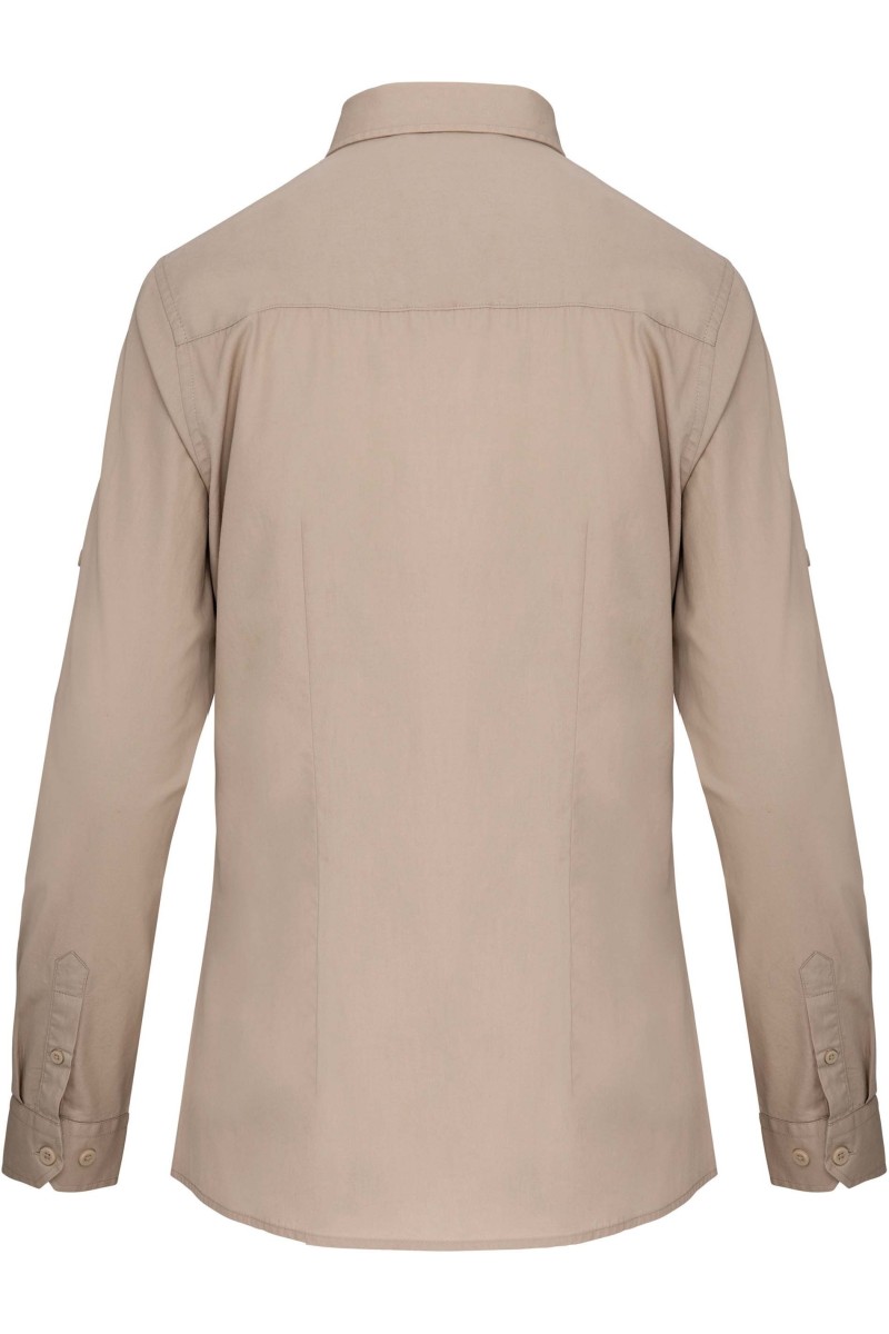 Chemise safari manches longues femme