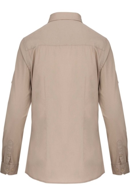 Chemise safari manches longues femme