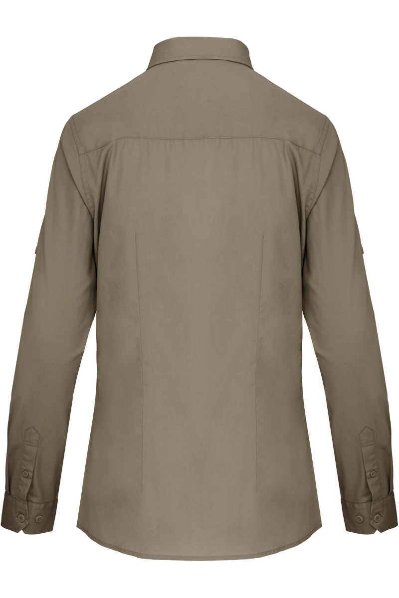 Chemise safari manches longues femme