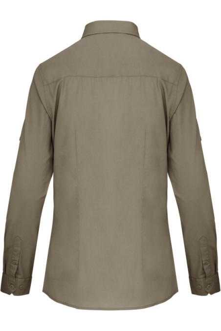 Chemise safari manches longues femme