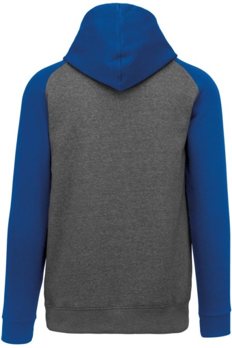 Sweat-shirt capuche bicolore enfant