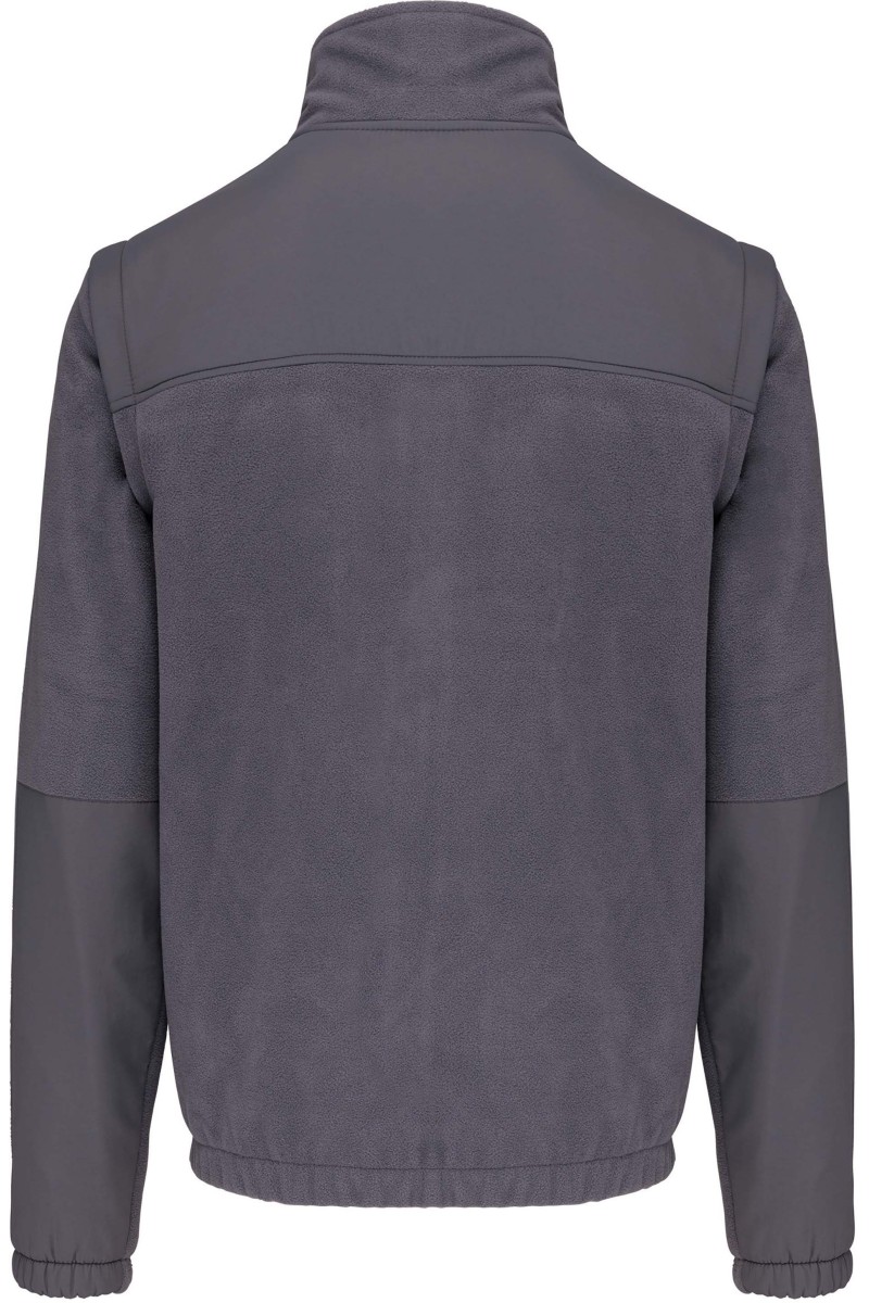 Veste polaire manches amovibles homme