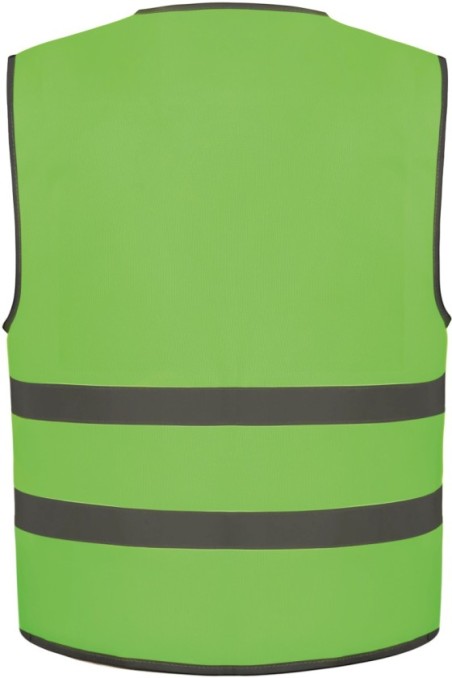 Gilet avec bordures et bandes réfléchissantes
