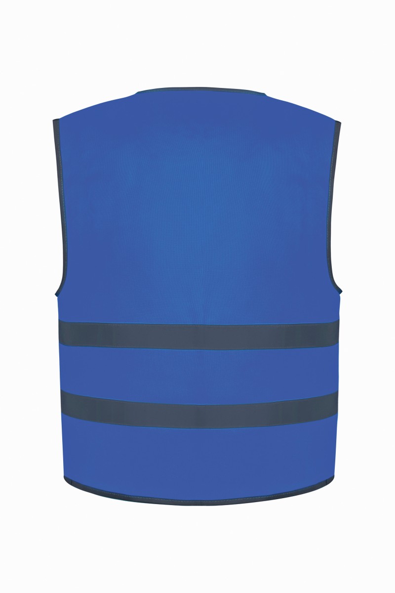 Gilet avec bordures et bandes réfléchissantes