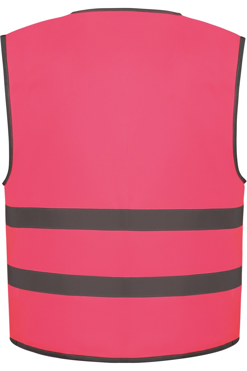 Gilet avec bordures et bandes réfléchissantes