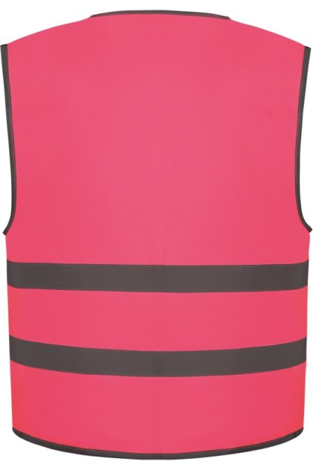 Gilet avec bordures et bandes réfléchissantes