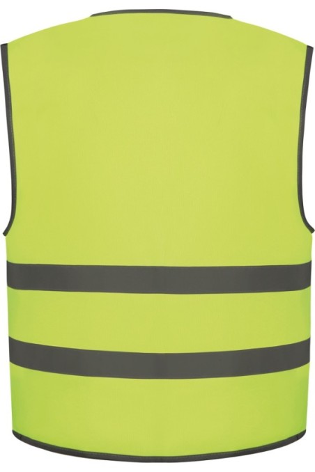 Gilet avec bordures et bandes réfléchissantes