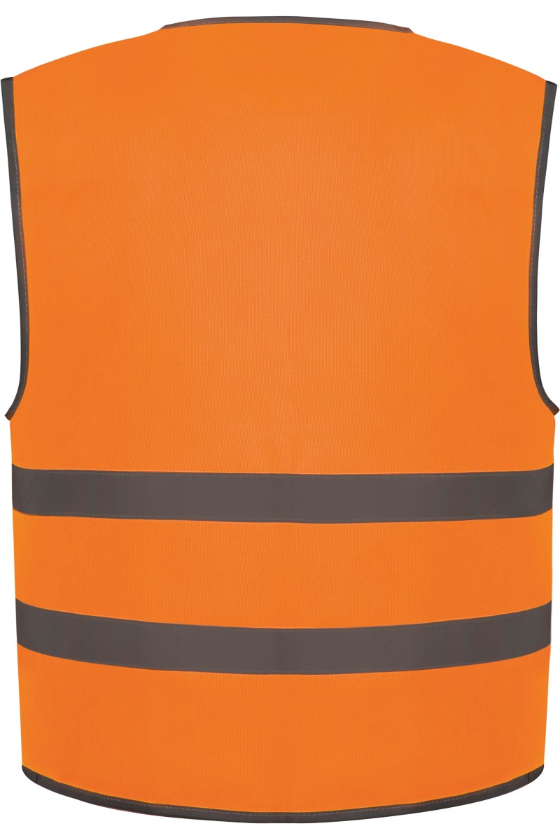 Gilet avec bordures et bandes réfléchissantes