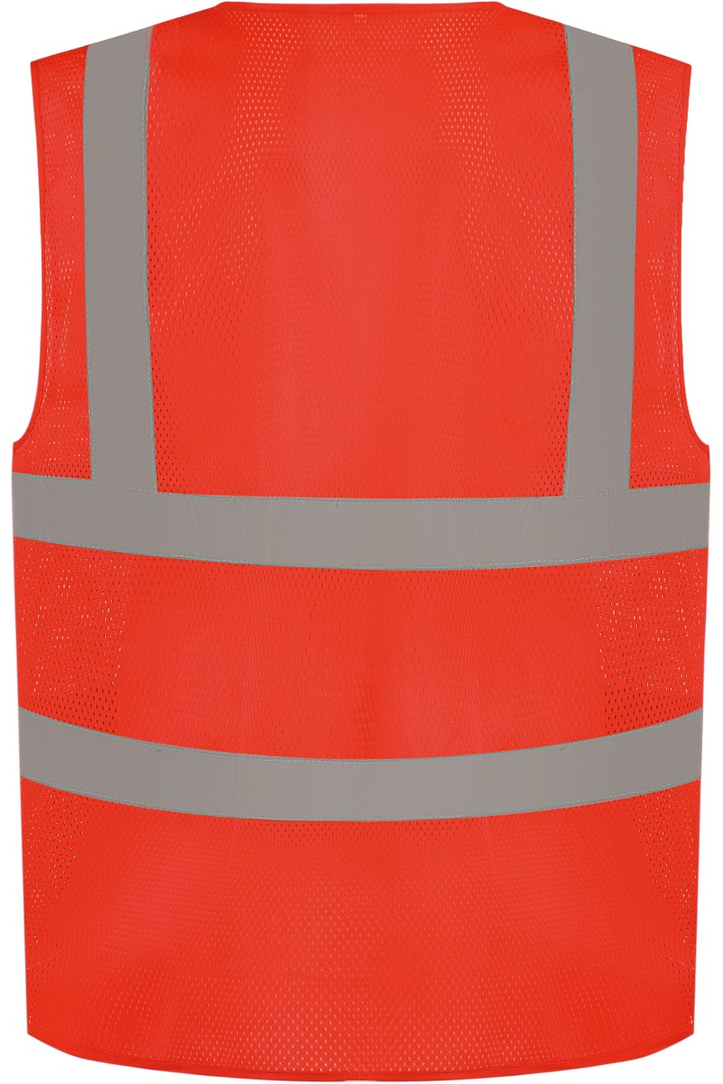 Gilet haute visibilité à maille ajourée recyclée