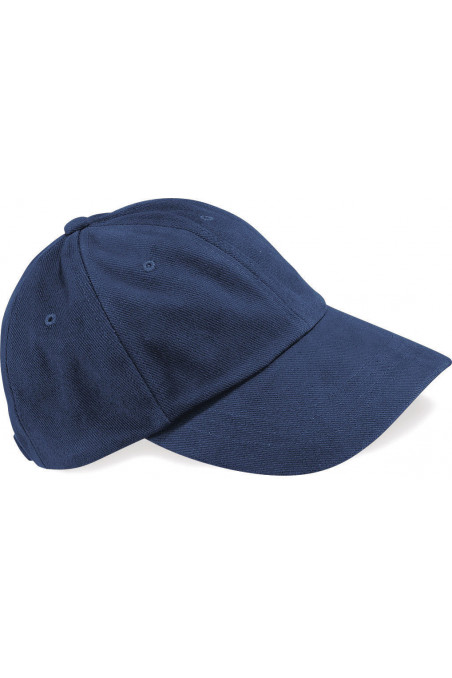 Casquette homme profil bas en coton brossé - 6 panneaux