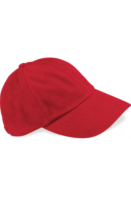 Casquette homme profil bas en coton brossé - 6 panneaux