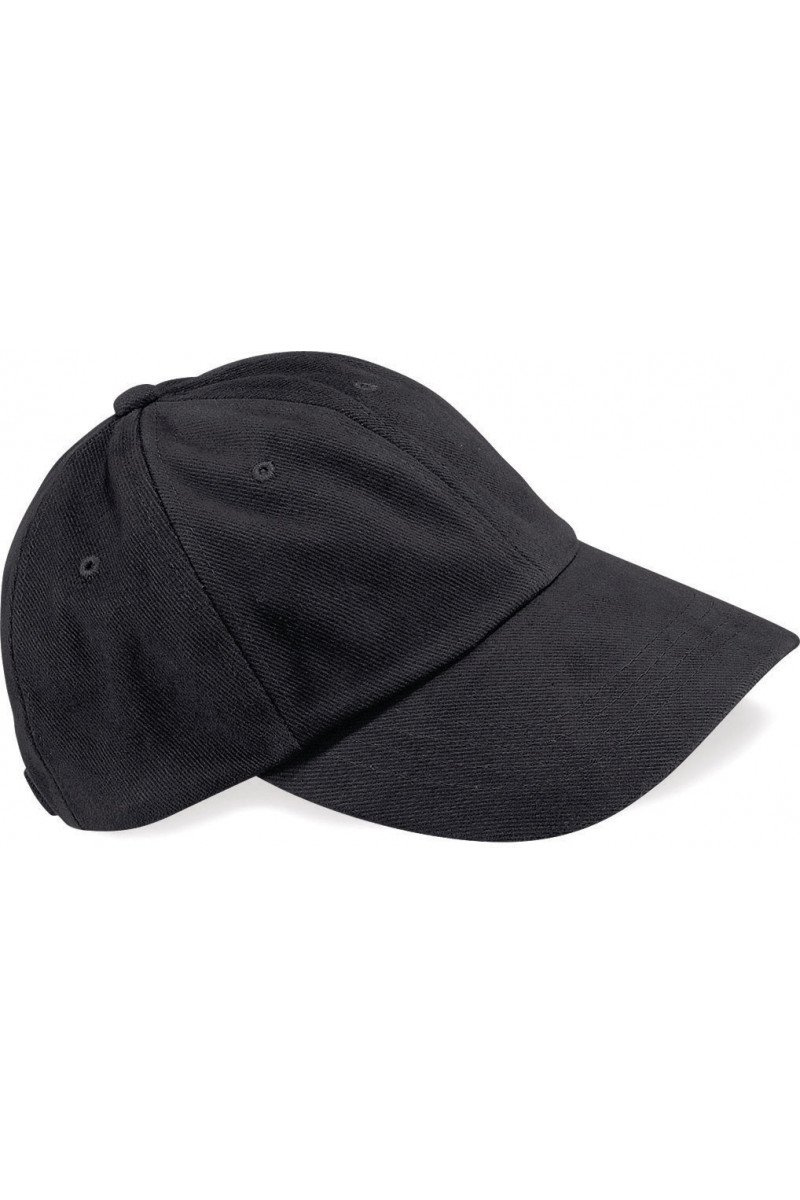 Casquette homme profil bas en coton brossé - 6 panneaux
