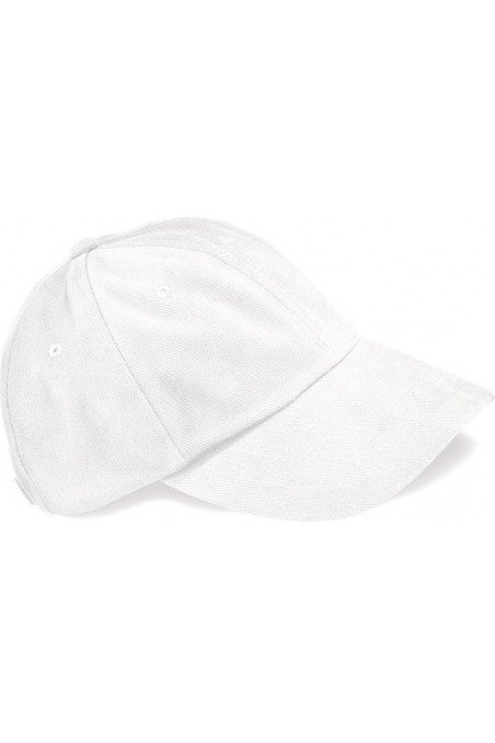 Casquette homme profil bas en coton brossé - 6 panneaux