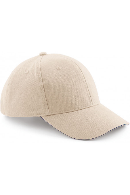 Casquette homme Pro-Style en coton brossé - 6 panneaux