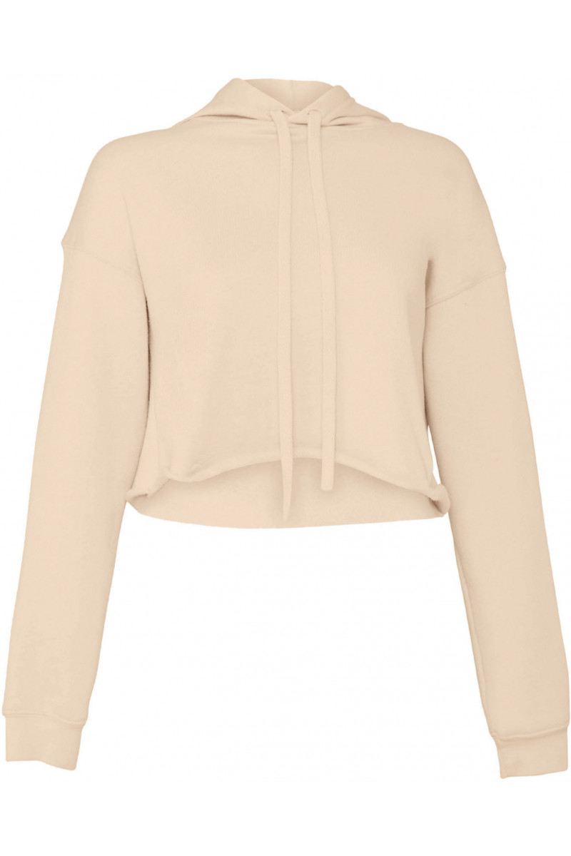 Sweat-shirt crop à capuche femme
