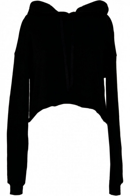 Sweat-shirt crop à capuche femme