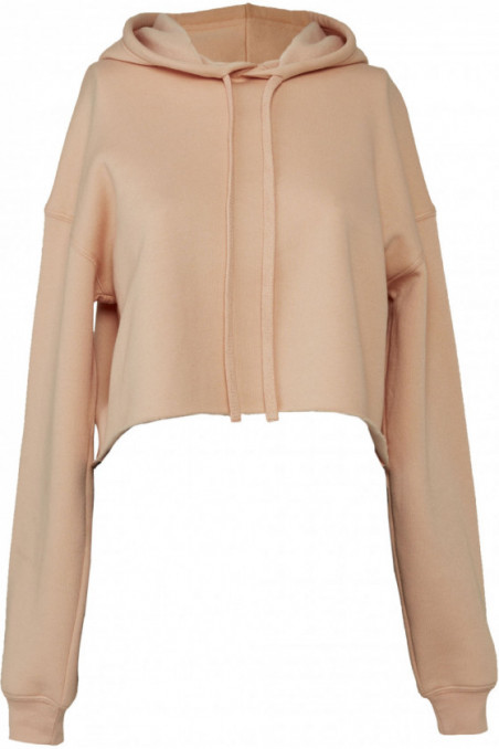 Sweat-shirt crop à capuche femme