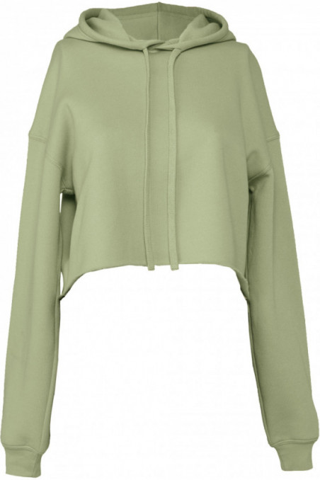 Sweat-shirt crop à capuche femme