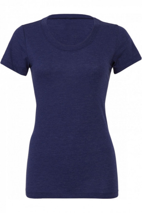T-shirt femme triblend col rond