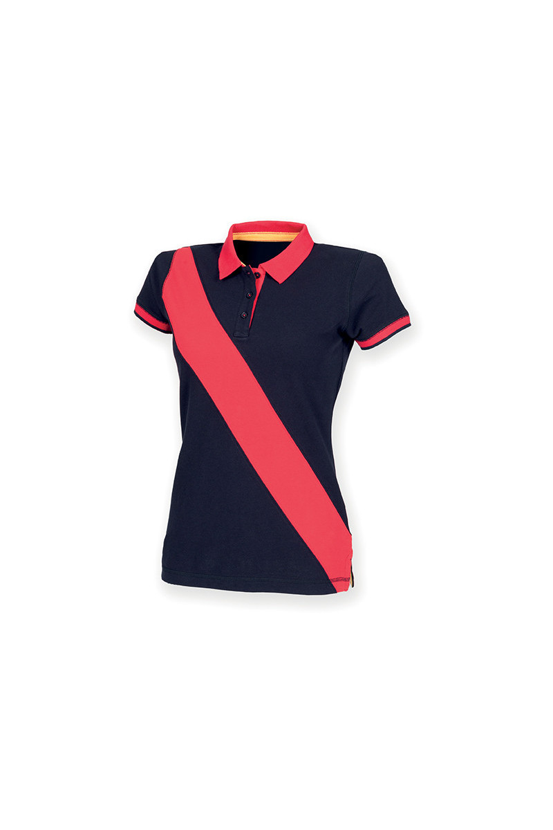 POLO FEMME DIAGONAL STRIPE