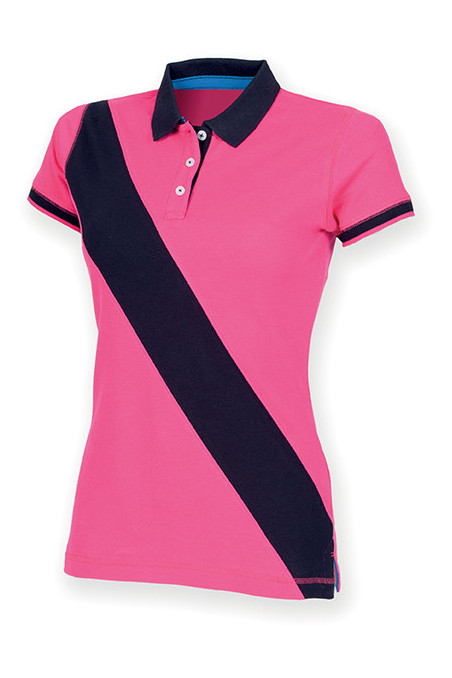 POLO FEMME DIAGONAL STRIPE