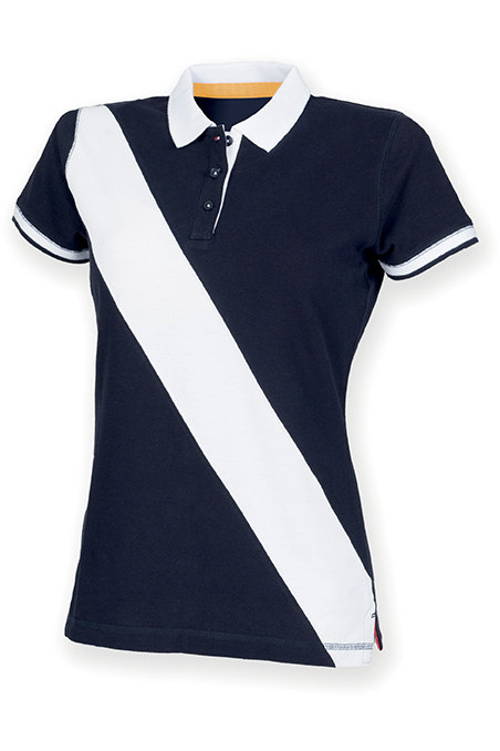 POLO FEMME DIAGONAL STRIPE