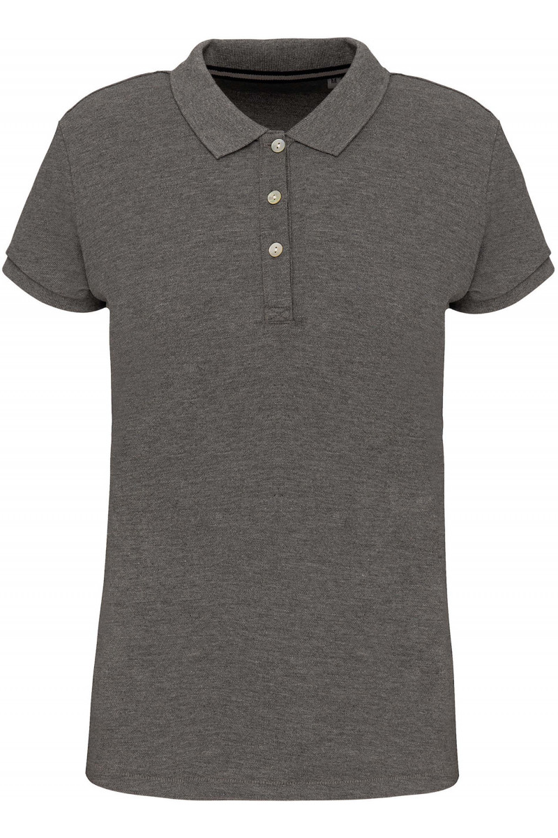 Polo Supima® manches courtes femme