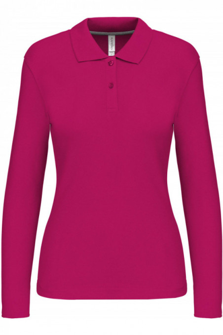 Polo manches longues femme