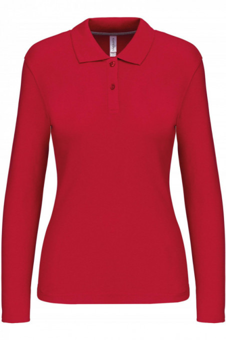 Polo manches longues femme
