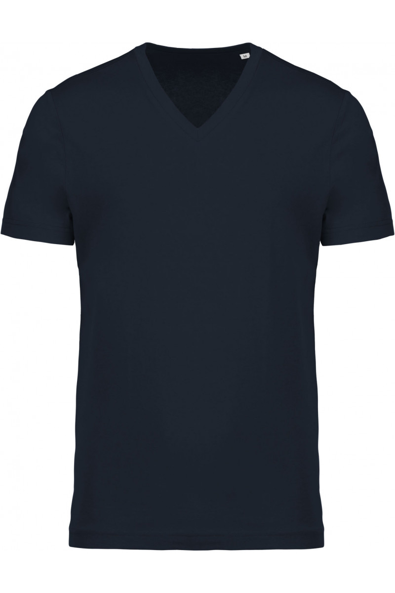 T-shirt coton Bio col V homme